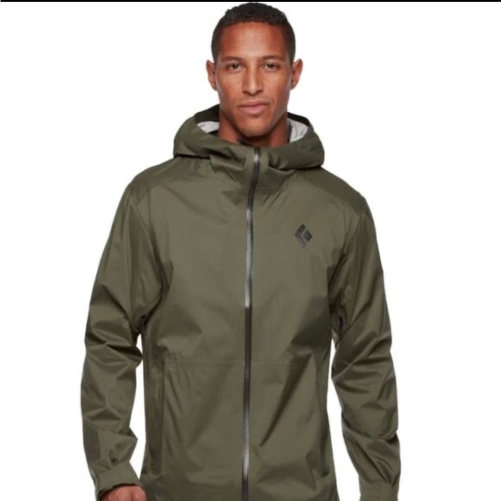 Black Diamond Men's Stormline Stretch Rain Shell XS Tundra